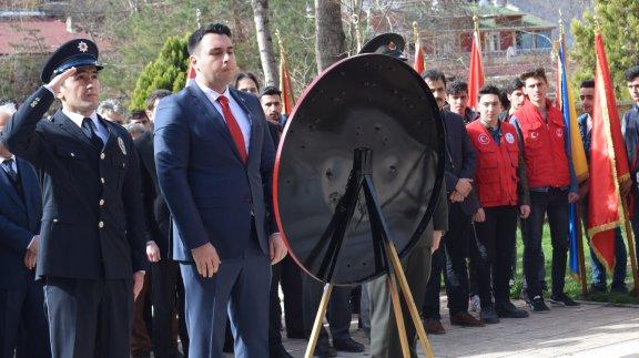 18 Mart Çanakkale Zaferinin 103üncü yıl dönümü nedeniyle İlçemiz Hükümet Konağı önünde tören düzenlendi.